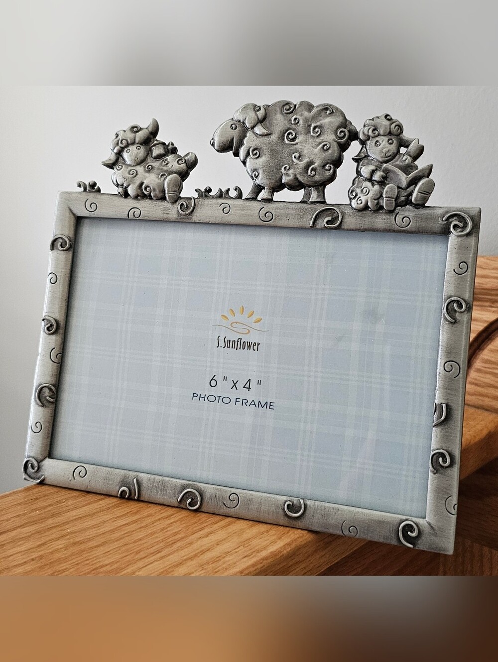 Nursery Sheep Pewter 6x4 Photo Frame
